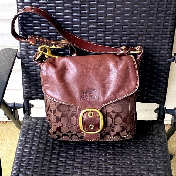 Coach Bleeker Signature Canvas and Leather Shoulder Bag, 11434 - Picture 1 of 11